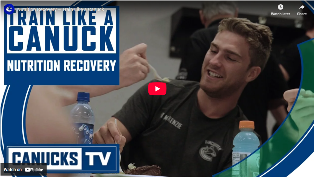 thumbnail of CanucksTV Train like a Canuck Nutrition Recovery video