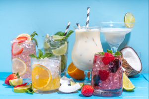 colorful mocktails 